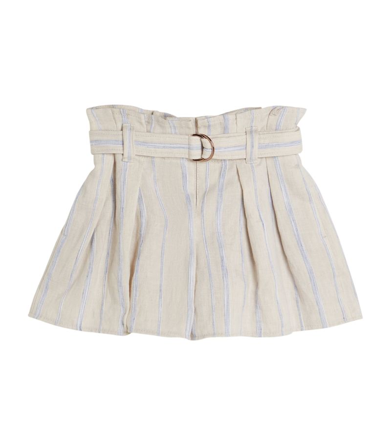 Brunello Cucinelli Kids Brunello Cucinelli Kids Linen-Cotton Striped Skirt (4-12+ Years)
