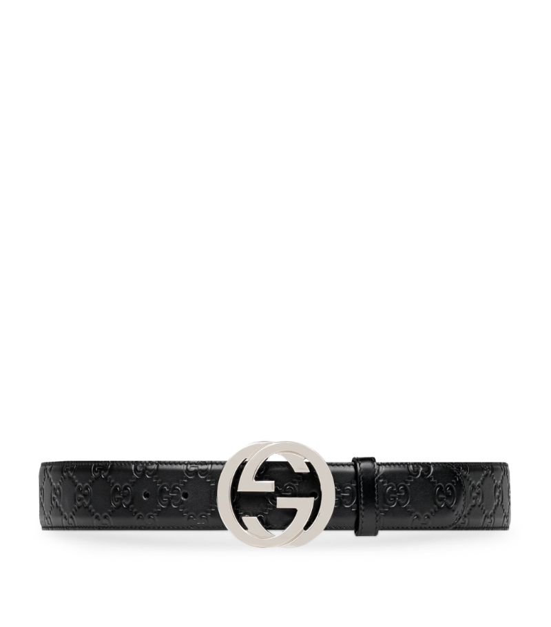 Gucci Gucci Leather Interlocking G Belt