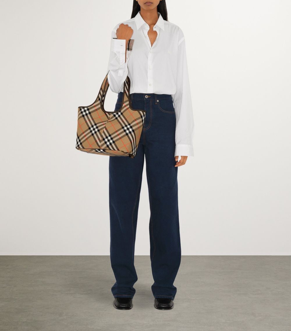 Burberry Burberry Small Check Tote Bag