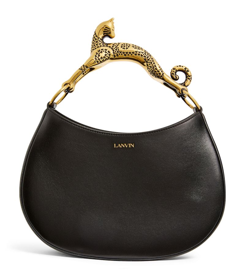 Lanvin Lanvin Calfskin Hobo Cat Top-Handle Bag