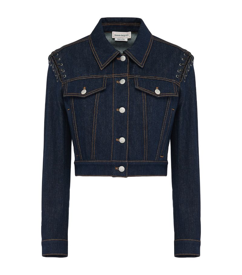 Alexander McQueen Alexander Mcqueen Dark-Wash Denim Jacket