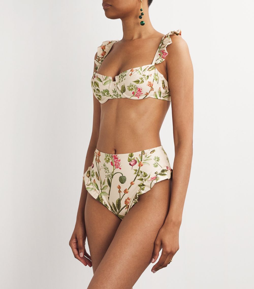 Agua By Agua Bendita Agua By Agua Bendita Floral Kiwi Cultivo Bikini Top