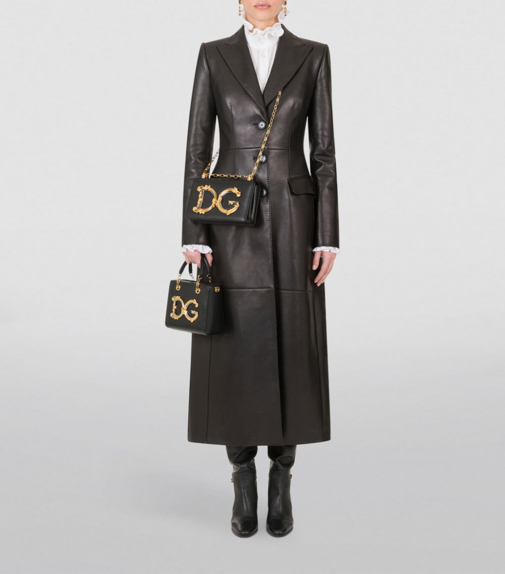 Dolce & Gabbana Dolce & Gabbana Long Leather Coat