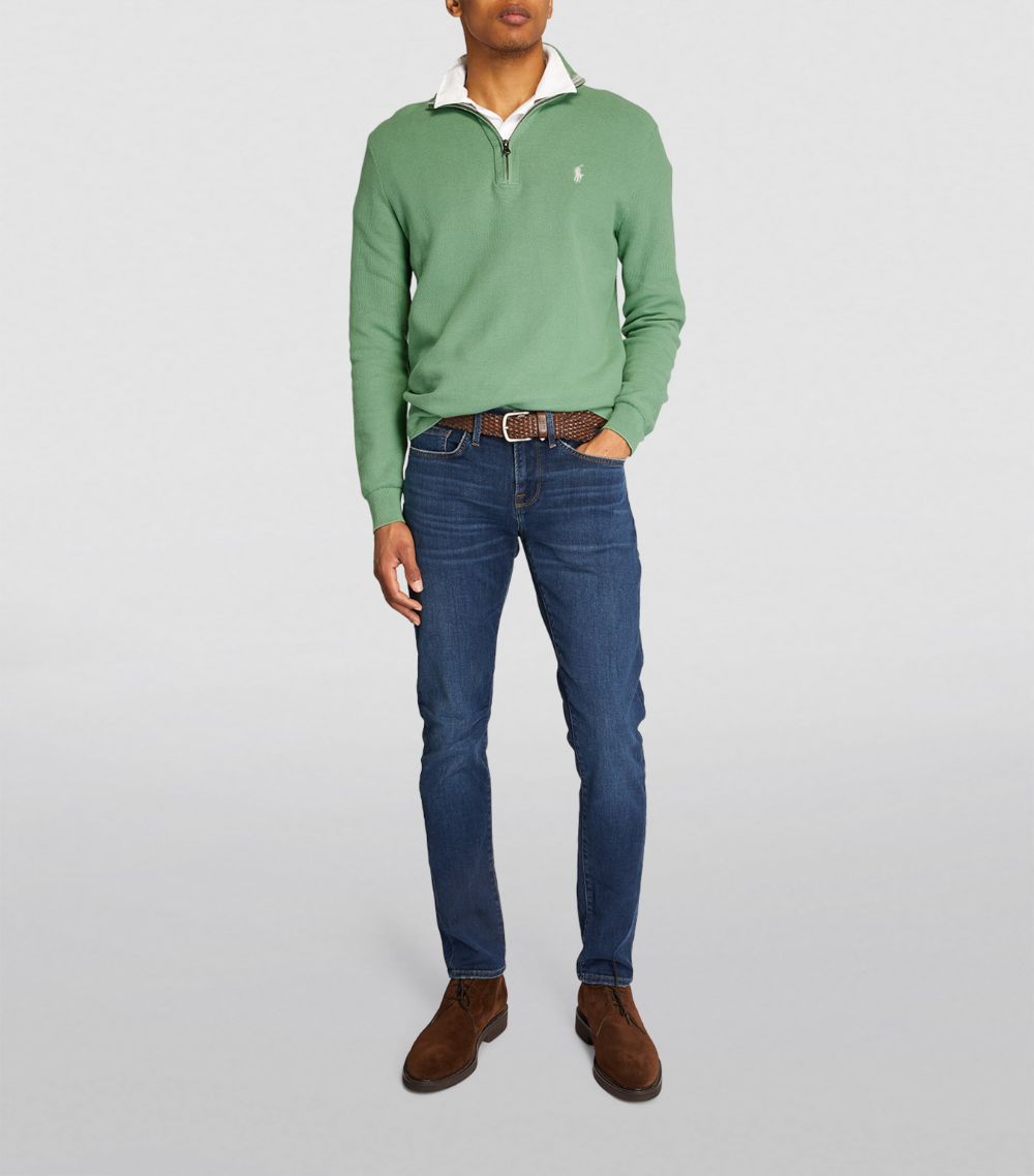 Polo Ralph Lauren Polo Ralph Lauren Ribbed Cotton Quarter-Zip Sweater