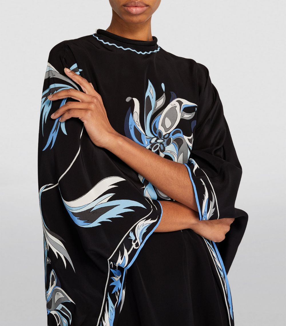 Emilio Pucci Pucci Silk Dalia Print Kaftan