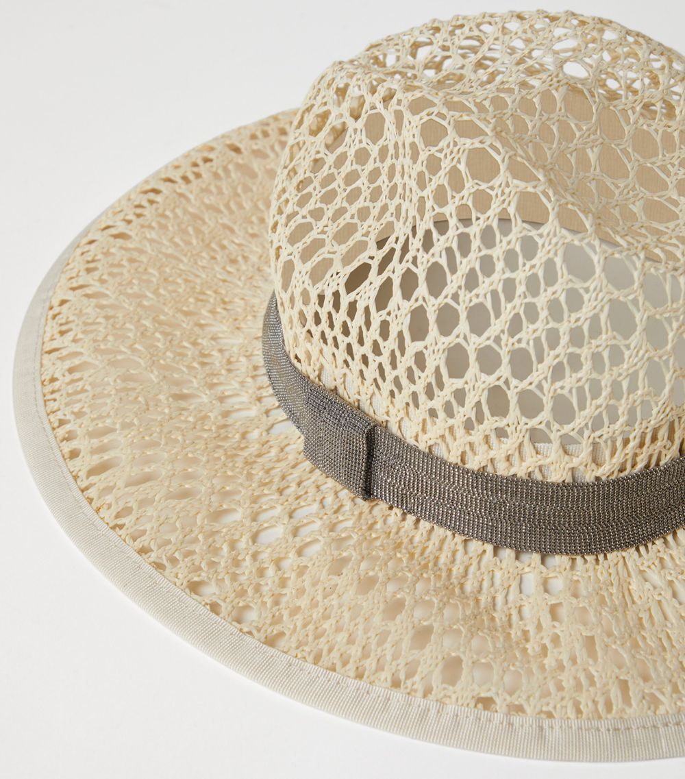 Brunello Cucinelli Brunello Cucinelli Straw Monili-Trim Hat