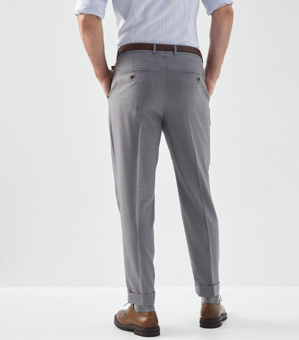 Brunello Cucinelli Brunello Cucinelli Virgin Wool-Silk Trousers