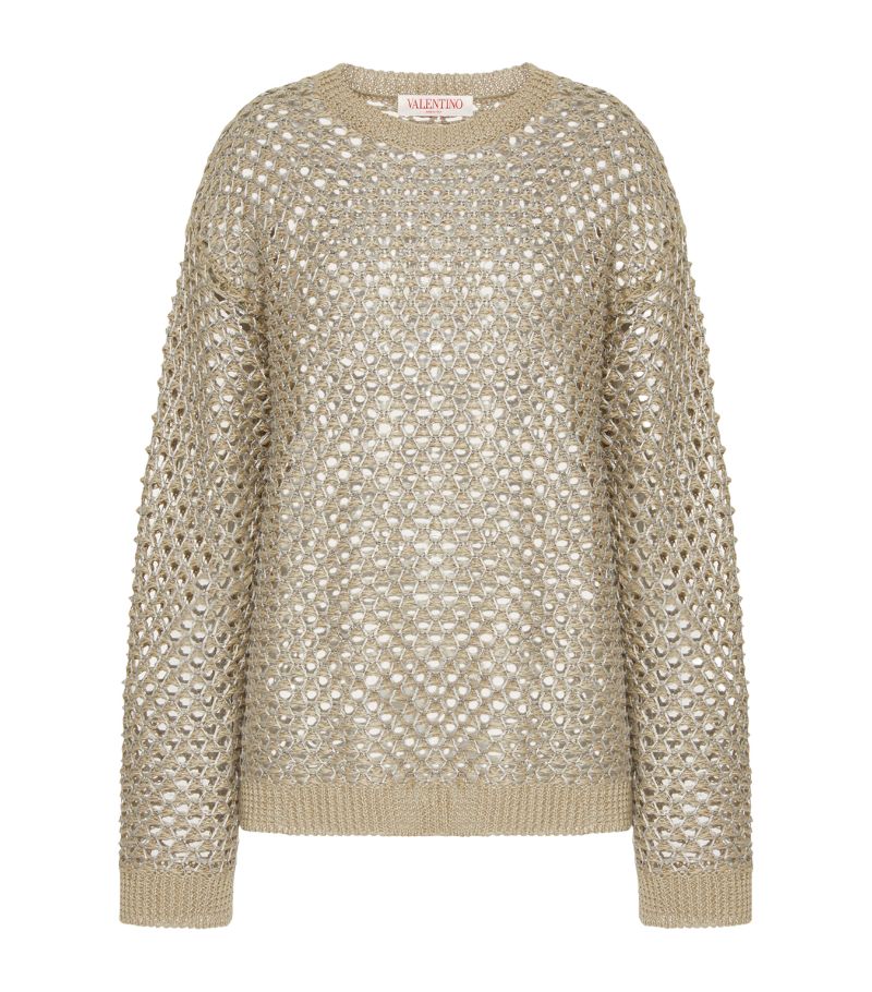 VALENTINO GARAVANI Valentino Garavani Sparkling Net Sweater