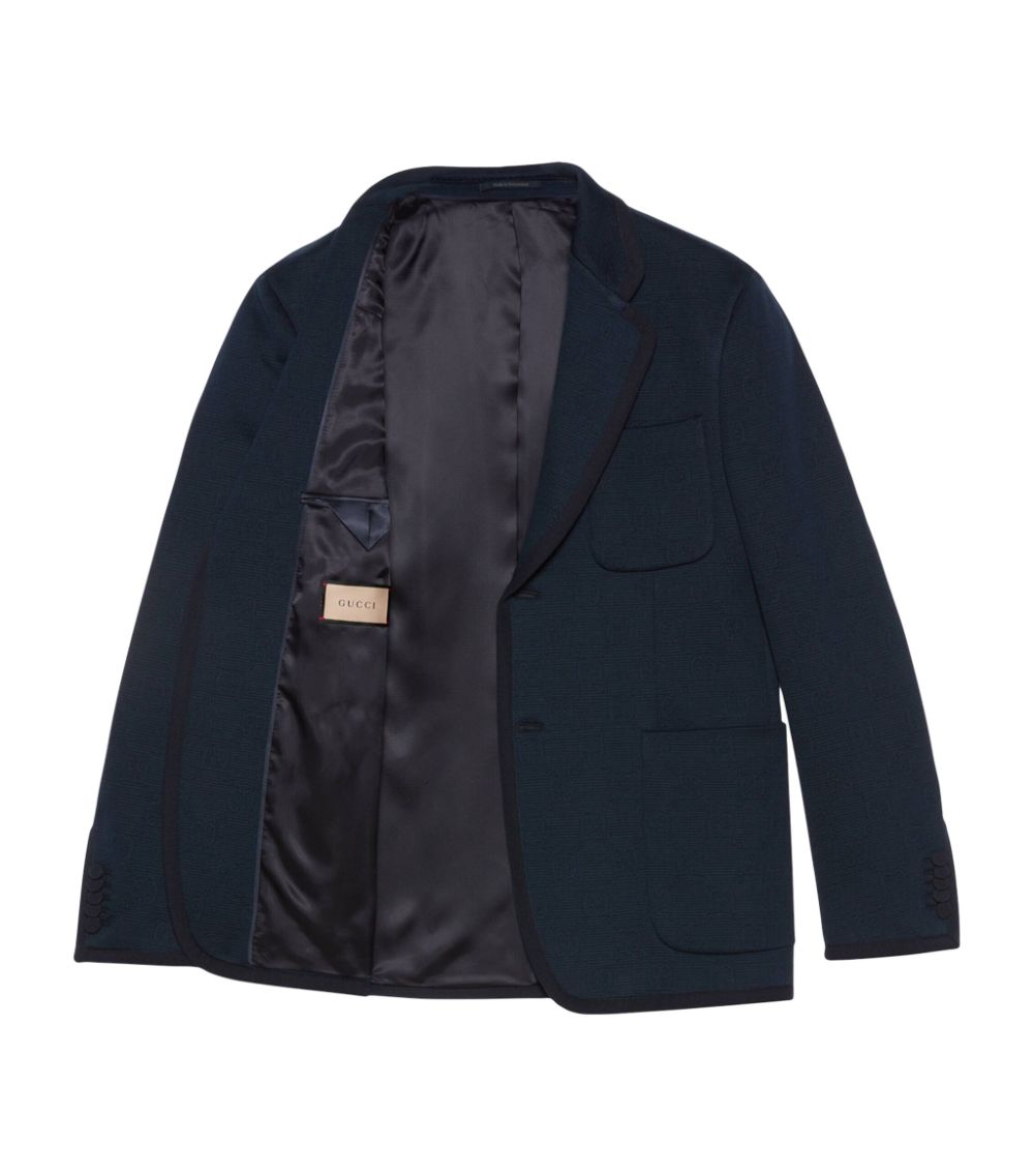 Gucci Gucci Gg Jersey Tailored Jacket