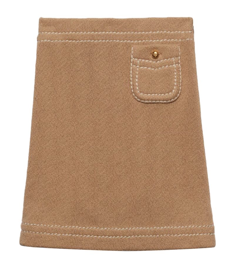 Prada Prada Cotton Knitted Mini Skirt