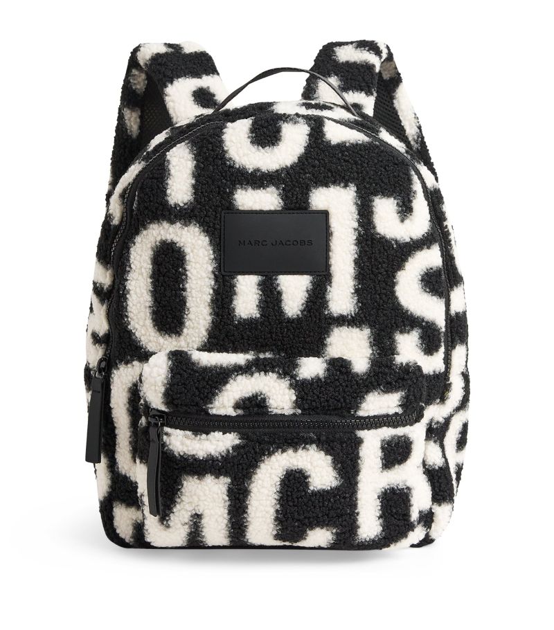 Marc Jacobs Kids Marc Jacobs Kids Faux Shearling Logo Backpack