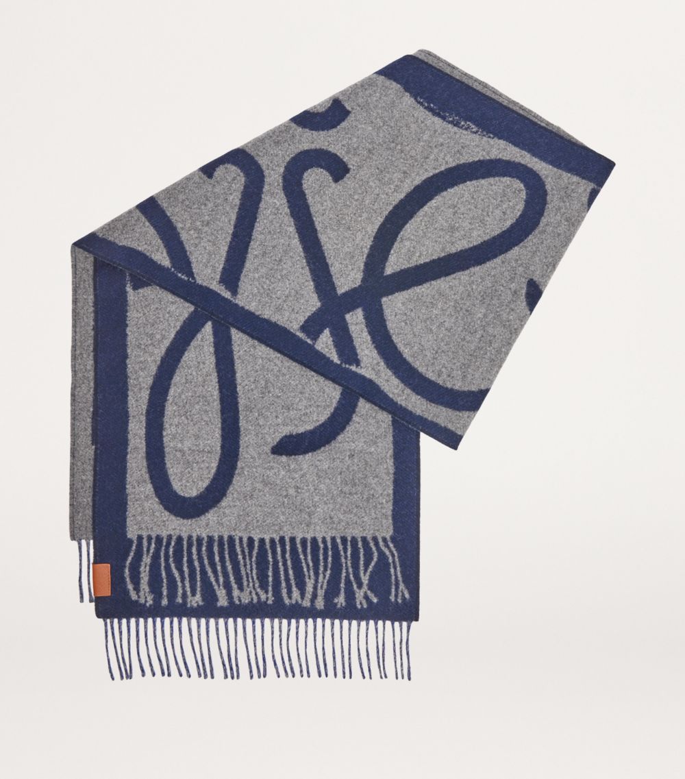 Loewe Loewe Wool-Cashmere Reversible Scarf