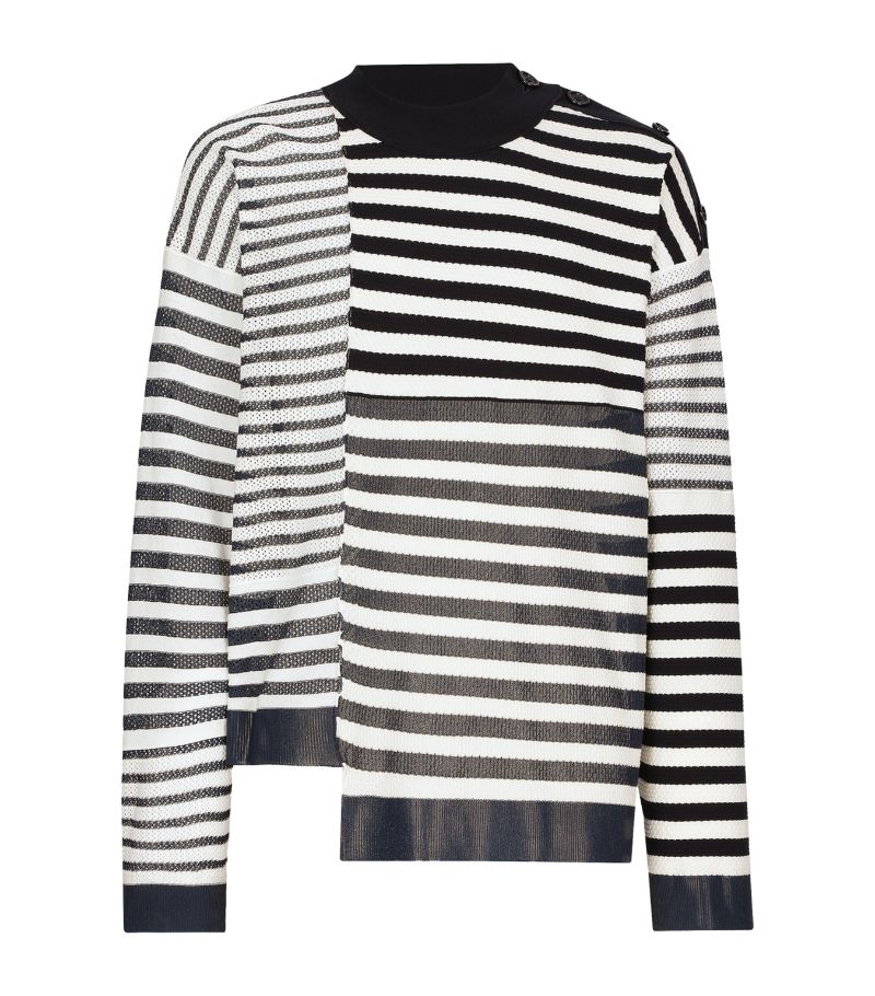 Dolce & Gabbana Dolce & Gabbana Asymmetric Striped Sweater