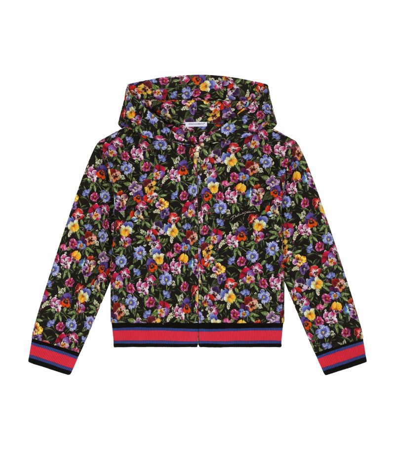 Dolce & Gabbana Dolce & Gabbana Kids Floral Print Hoodie (2-6 Years)