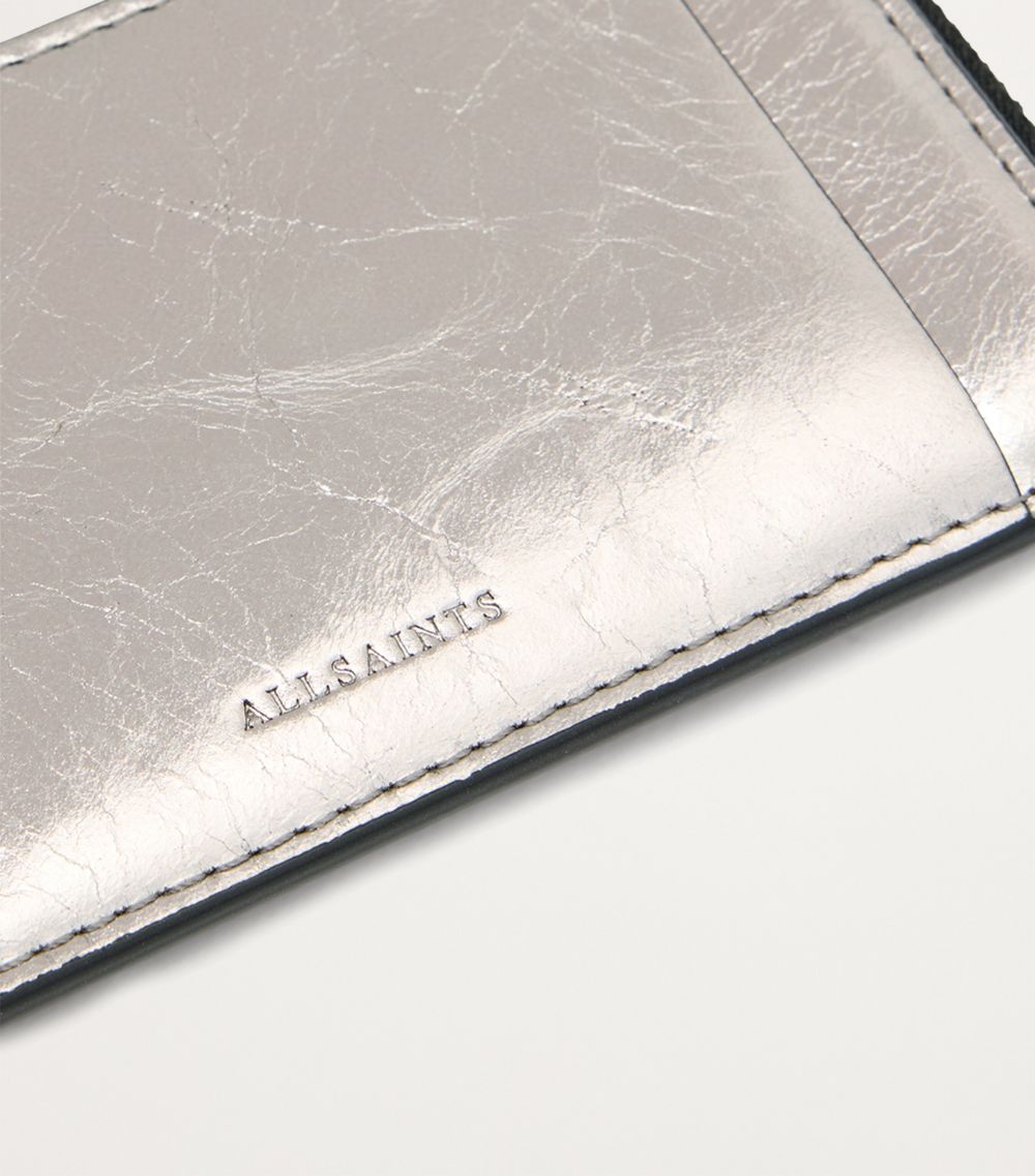 Allsaints Allsaints Metallic Leather Remy Wallet