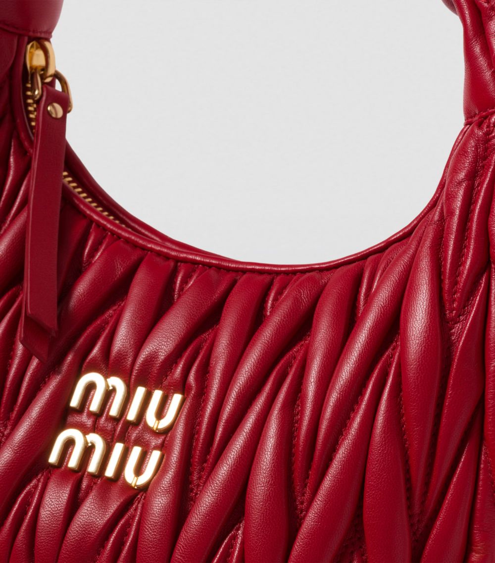 Miu Miu Miu Miu Small Nappa Leather Wander Top-Handle Bag