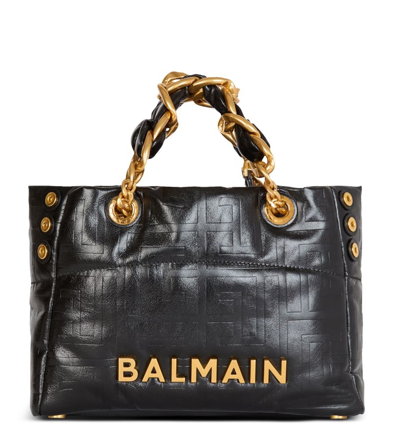 Balmain Balmain Small Pb Labyrinth 1945 Soft Tote Bag