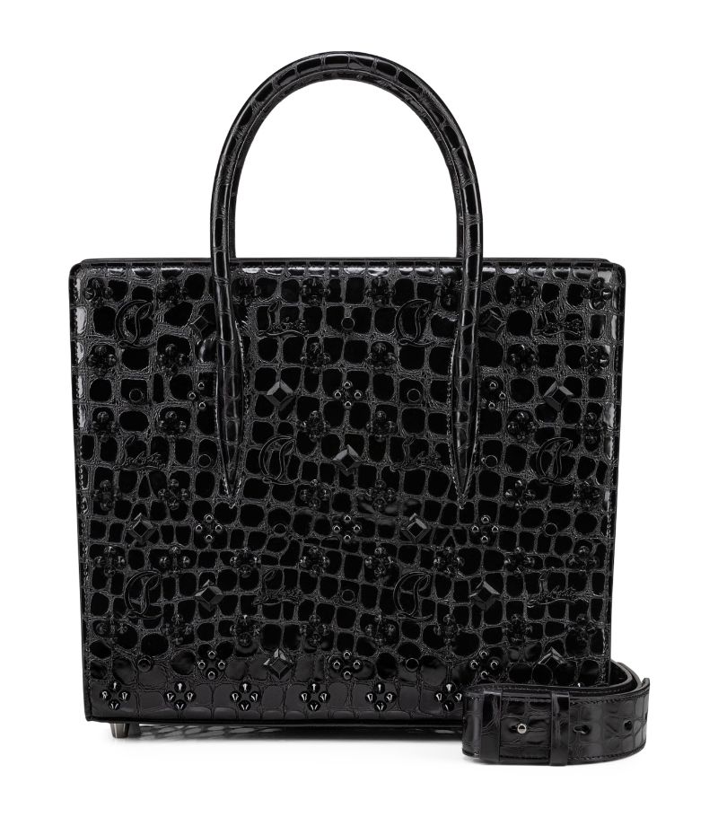 Christian Louboutin Christian Louboutin Paloma Medium Alligator-Embossed Calfskin Top-Handle Bag