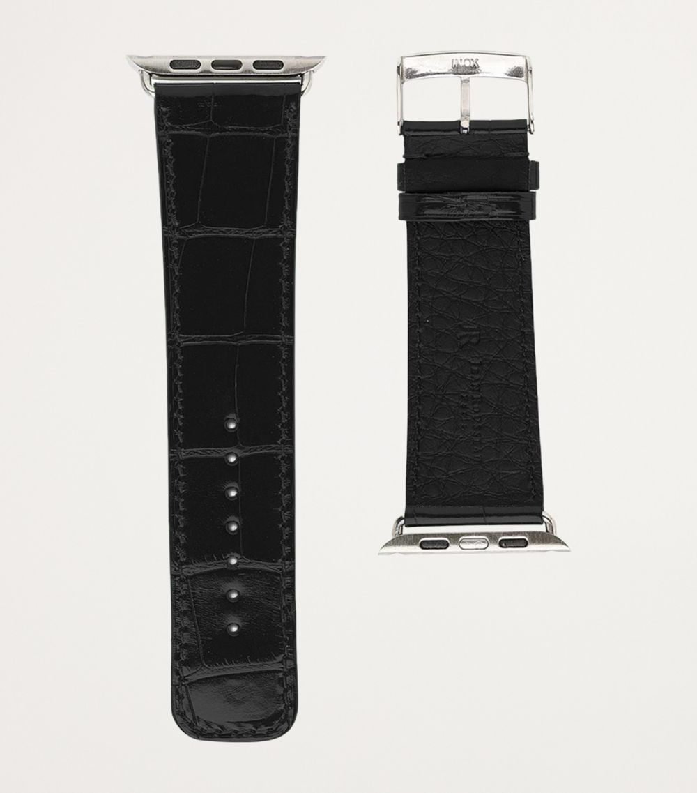 Jean Rousseau Jean Rousseau Alligator Leather Apple Watch Strap (38Mm)