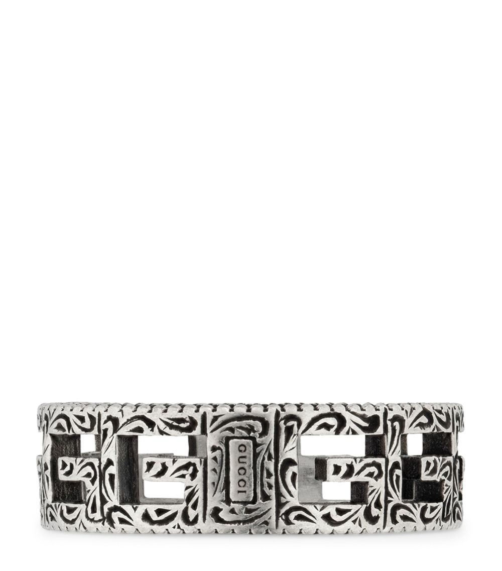 Gucci Gucci Silver Ring With Square G