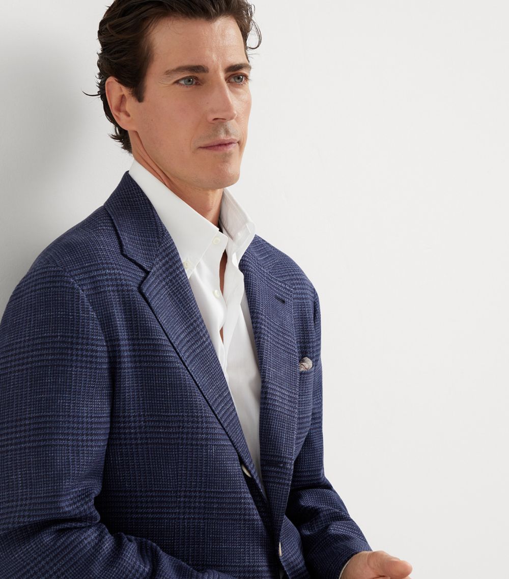 Brunello Cucinelli Brunello Cucinelli Comfort Wool-Silk-Linen Deconstructed Blazer