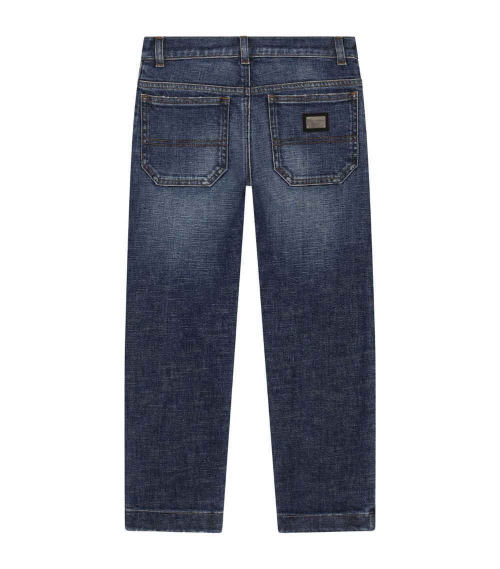 Dolce & Gabbana Dolce & Gabbana Kids Patch-Detail Jeans (2-6 Years)