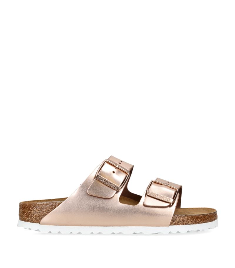 Birkenstock Birkenstock Leather Metallic Arizona Sandals