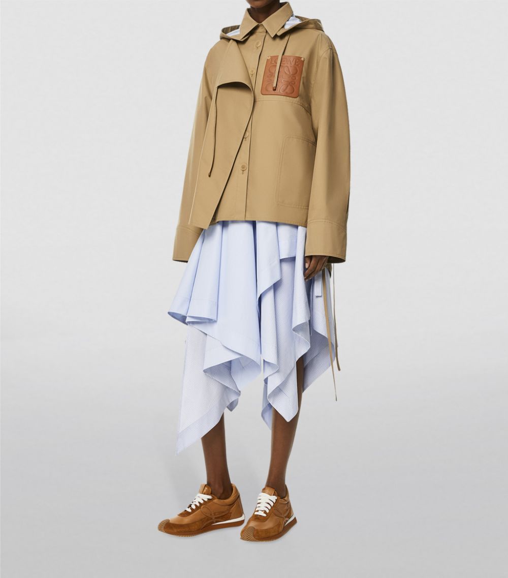 Loewe Loewe Hooded Logo-Patch Parka