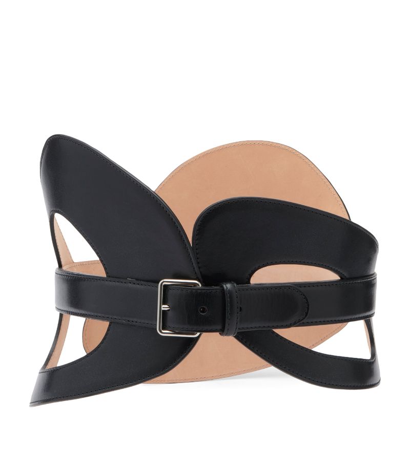 Alexander McQueen Alexander Mcqueen Leather Curved Belt