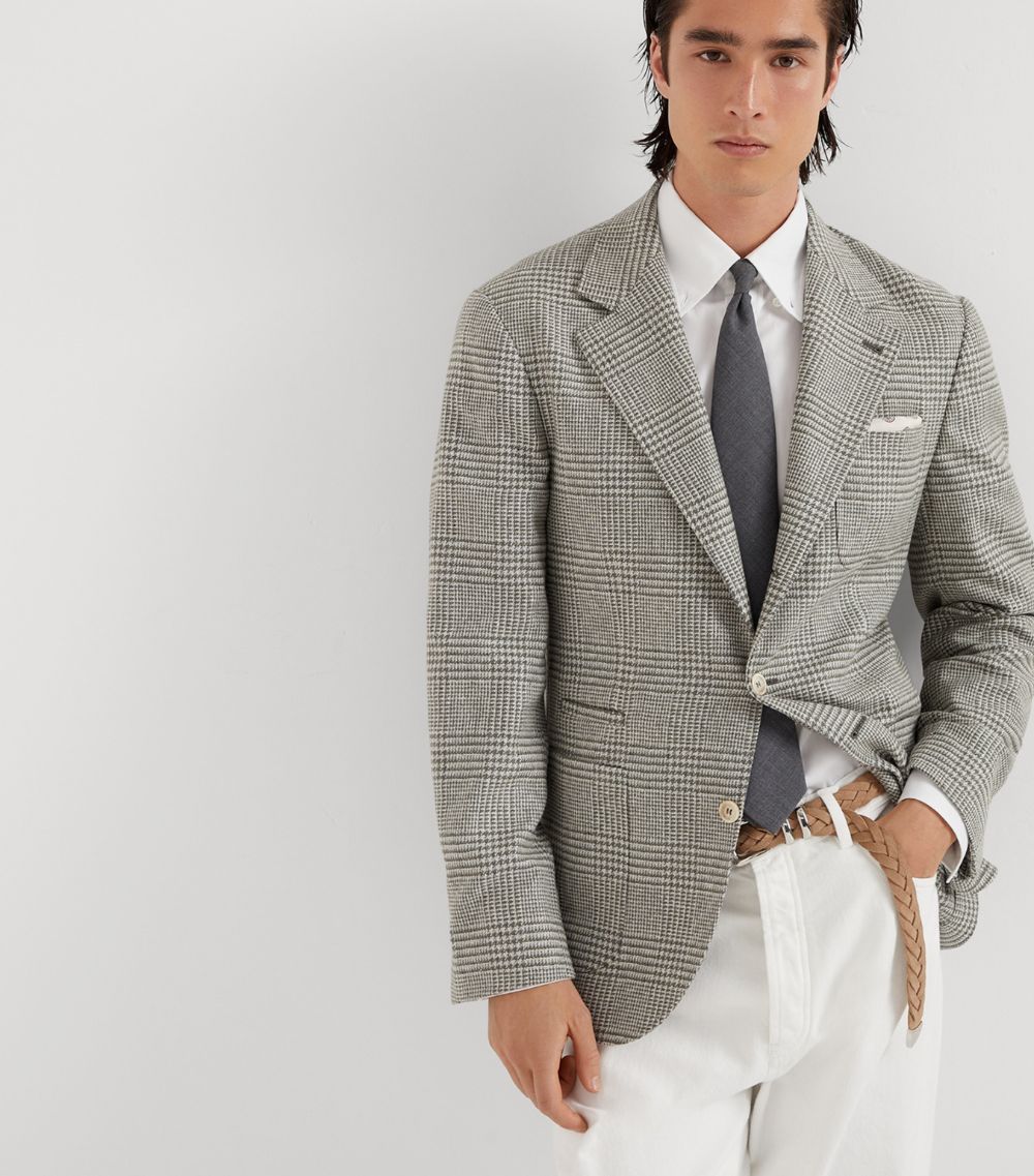 Brunello Cucinelli Brunello Cucinelli Check Single-Breasted Blazer