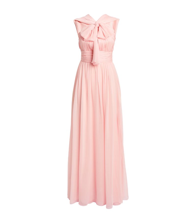 Giambattista Valli Giambattista Valli Silk Halterneck Maxi Dress