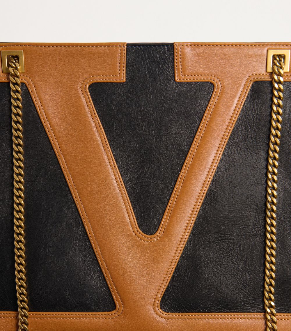 VALENTINO GARAVANI Valentino Garavani Medium Leather Viva Superstar Tote Bag