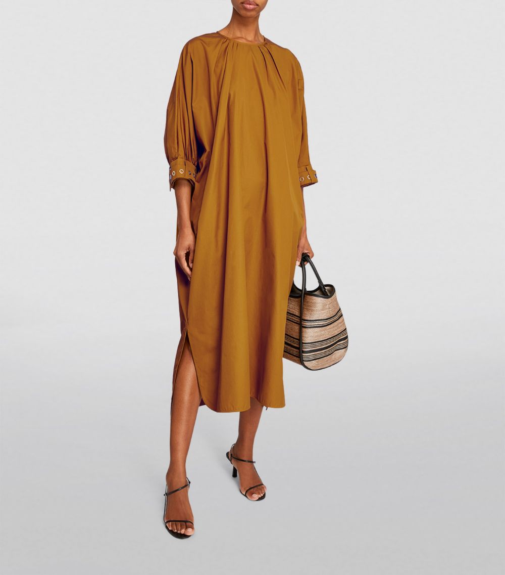 Max Mara Max Mara Cotton Eyelet-Detail Maxi Dress