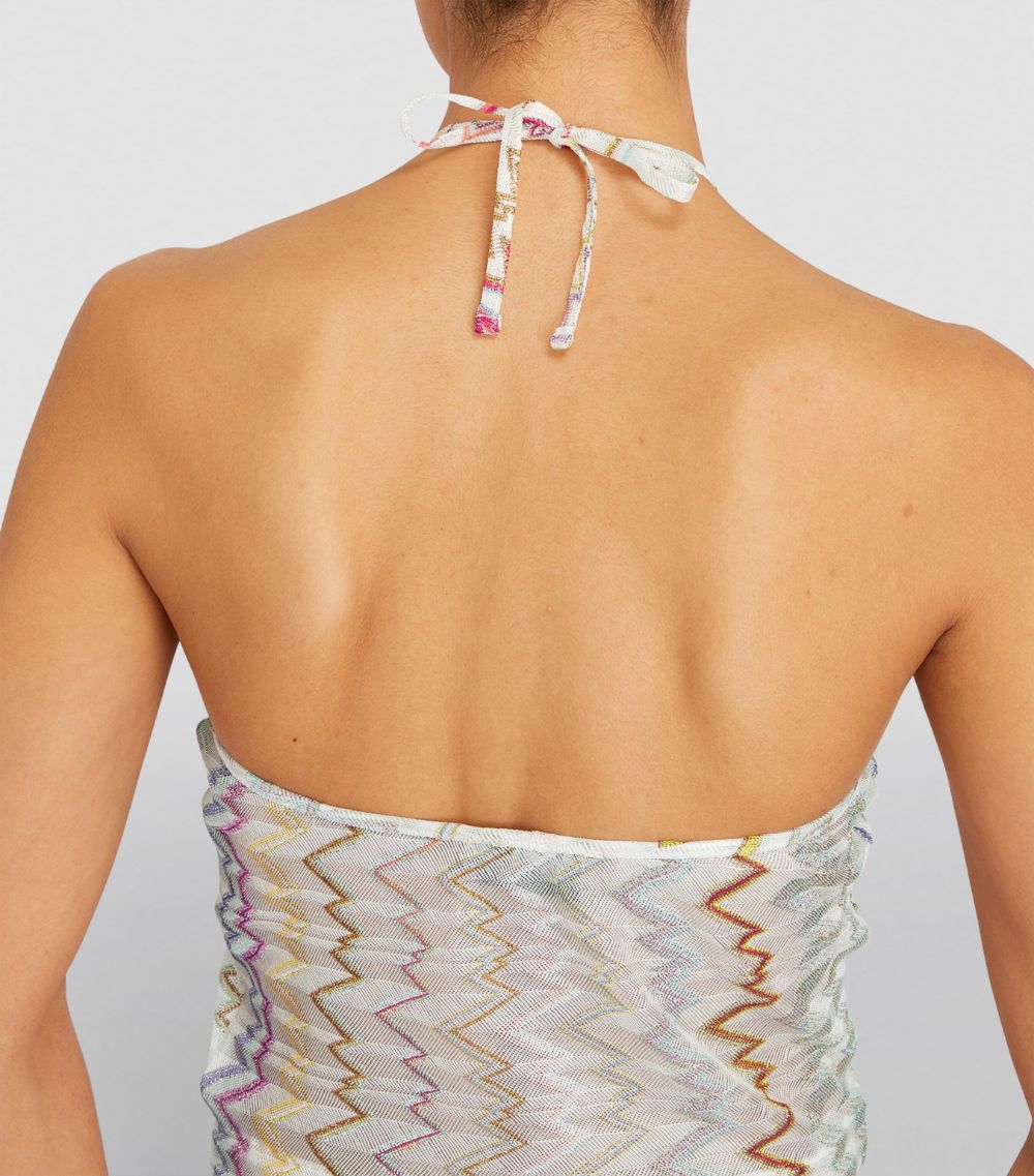 Missoni Missoni Sheer Chevron Halter Top