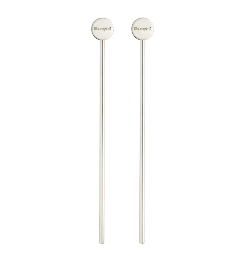 Christofle Christofle Silver-Plated Uni Cocktail Stirrers (Set Of 2)