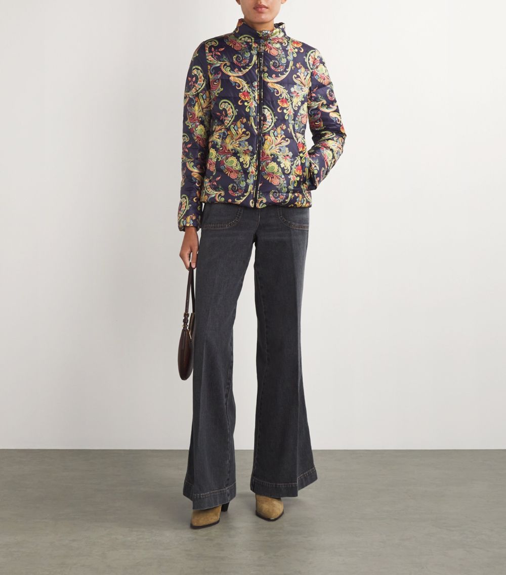 Etro Etro Paisley Print Puffer Coat