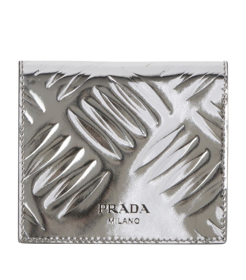 Prada Prada Embossed Leather Bifold Wallet