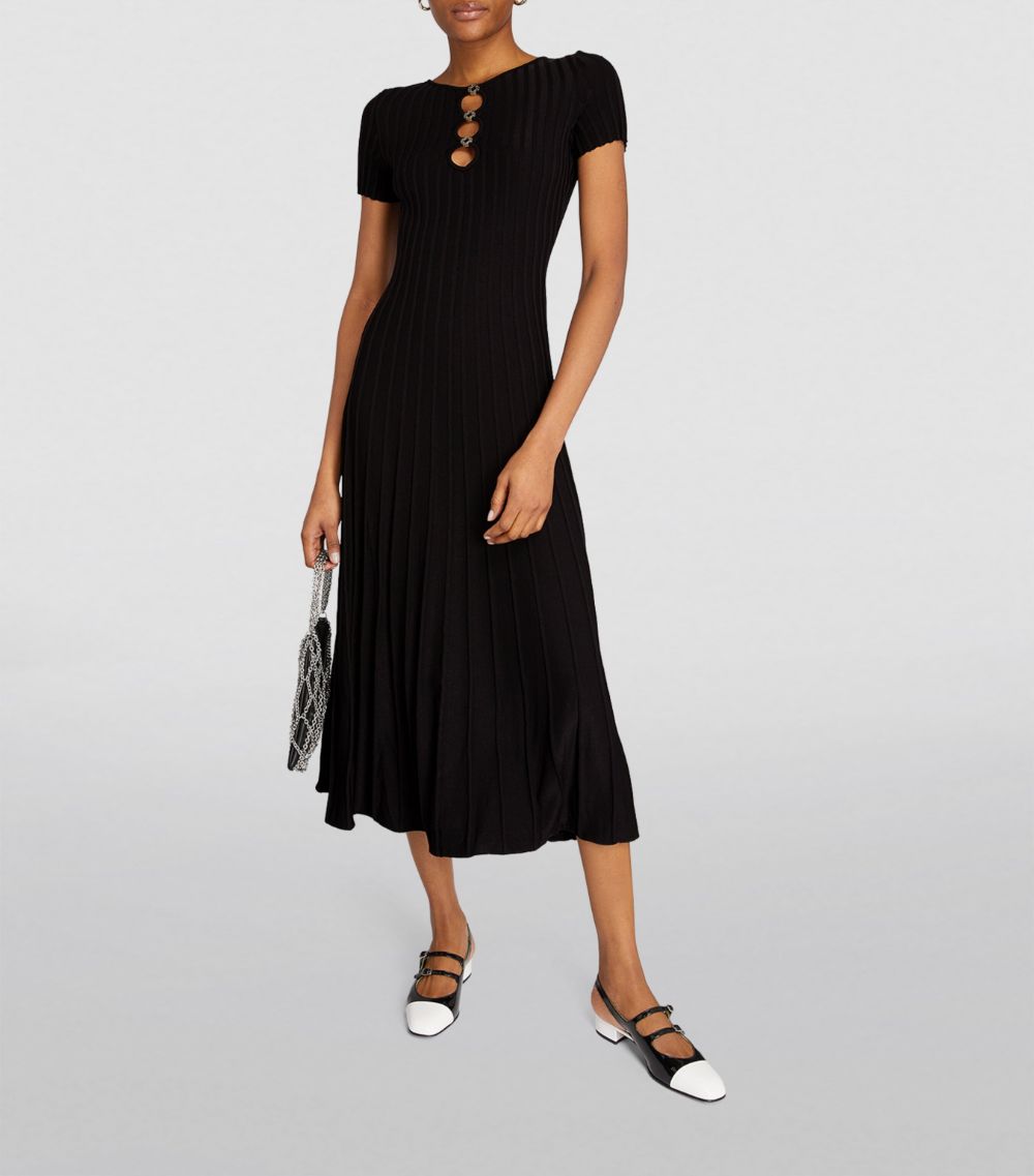  Maje Pleated Midi Dress