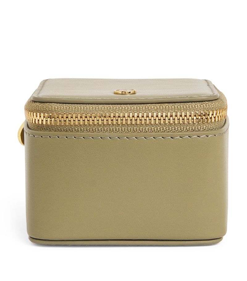 Harrods Harrods Small Smooth Leather Trinket Box