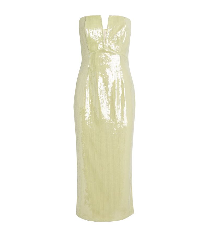 Roland Mouret Roland Mouret Sequinned V-Neck Midi Dress