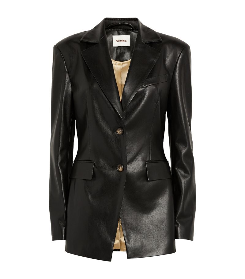 Nanushka Nanushka Faux-Leather Hathi Blazer