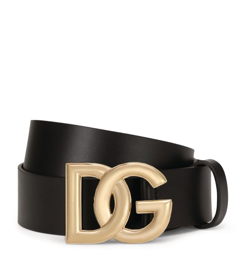 Dolce & Gabbana Dolce & Gabbana Leather Logo Belt