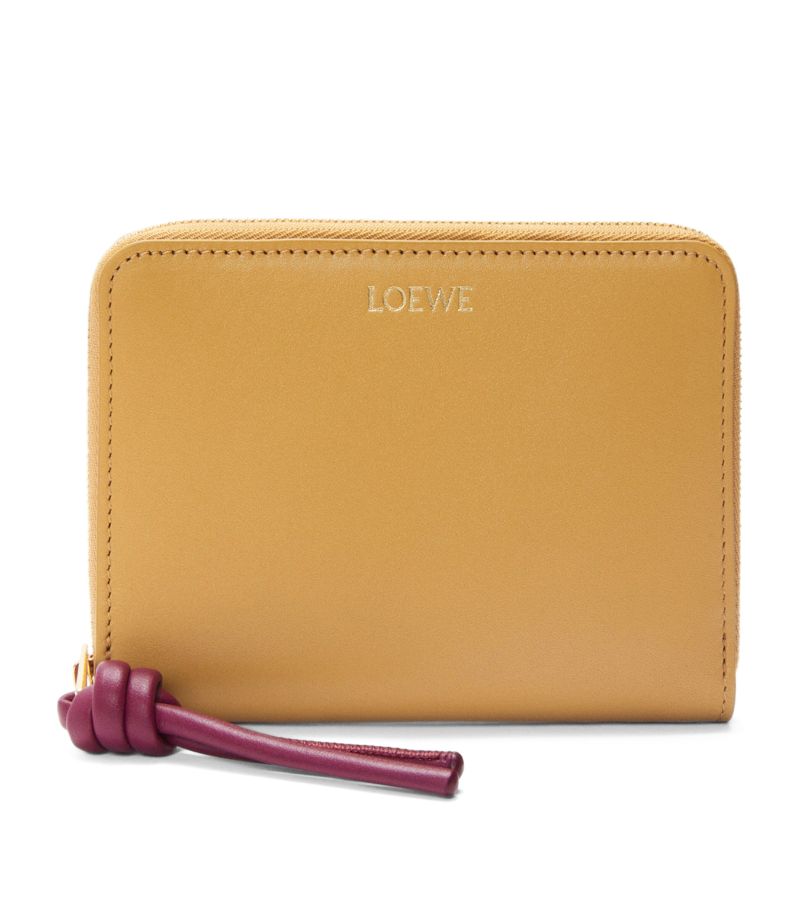 Loewe Loewe Leather Knot Zip-Around Wallet