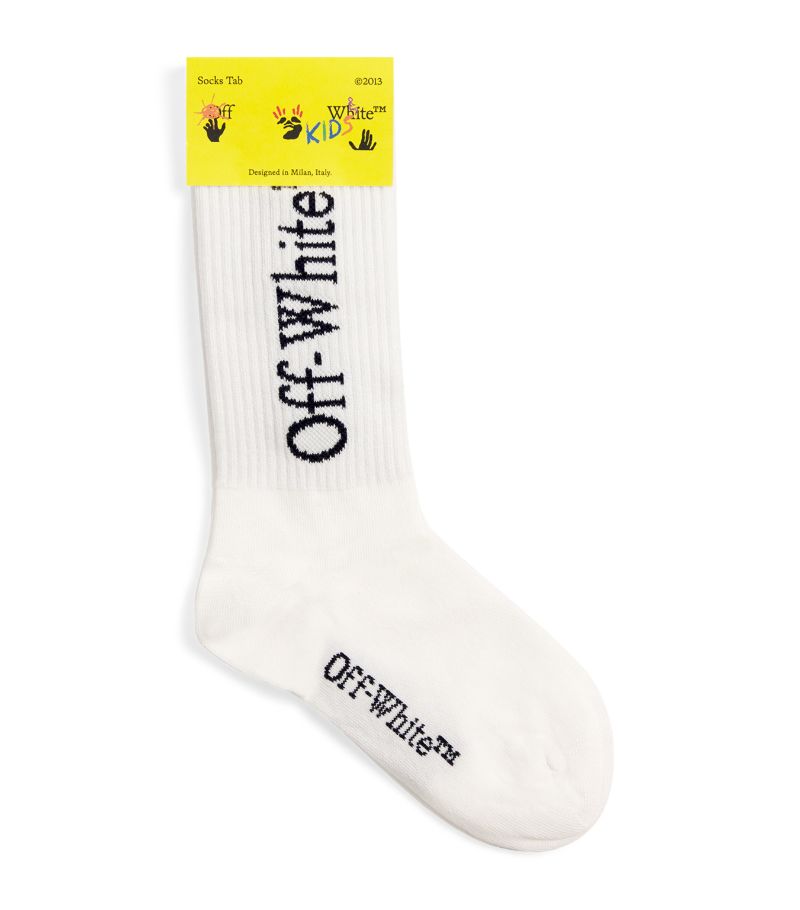 Off-White Kids Off-White Kids Bookish Logo Socks