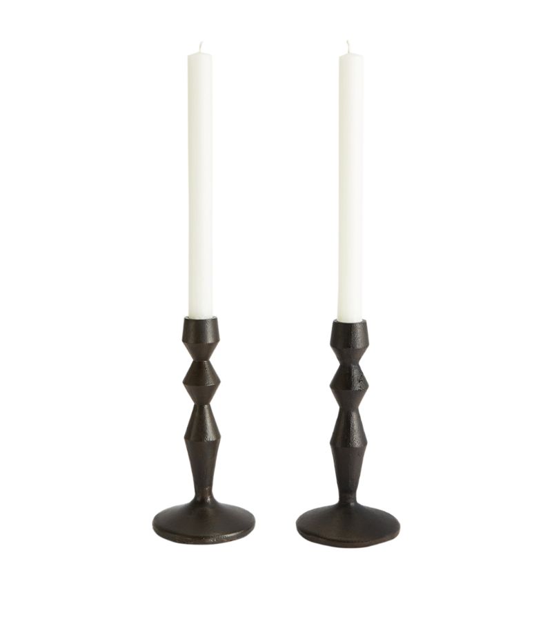 Soho Home Soho Home Small Cast Iron Gigi Candle Holders (Set Of 2)