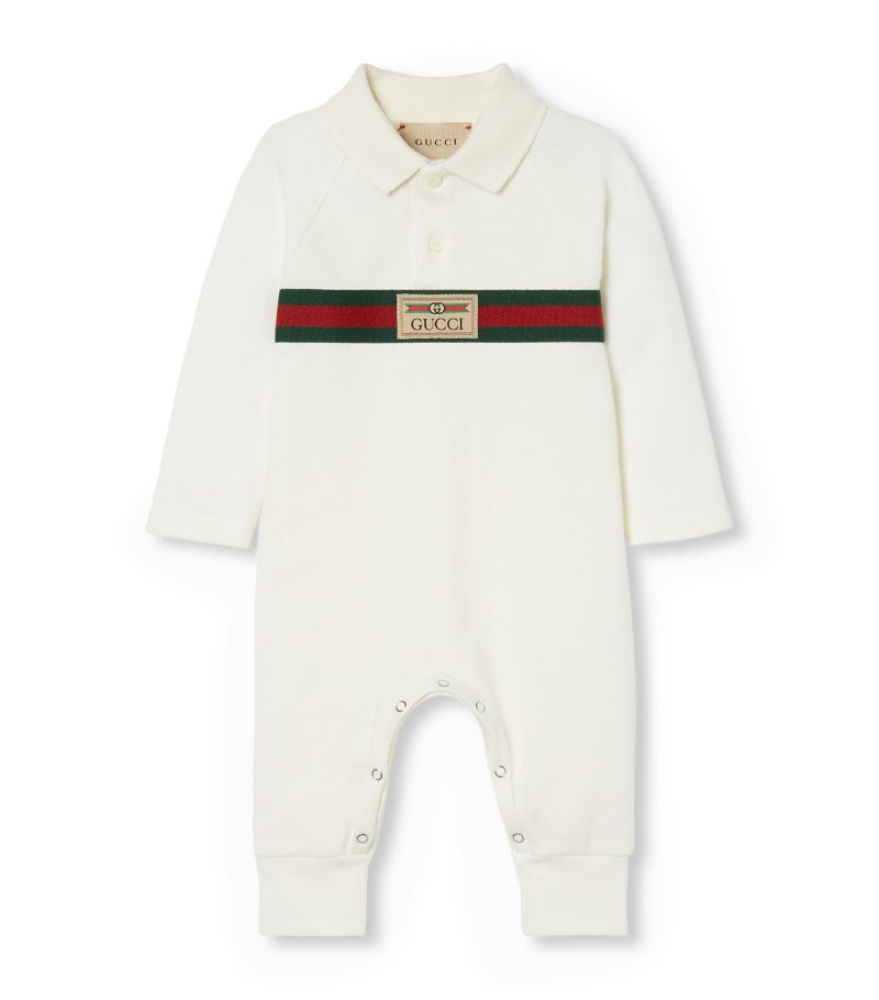 Gucci Gucci Kids Web Stripe All-In-One (3-24 Months)