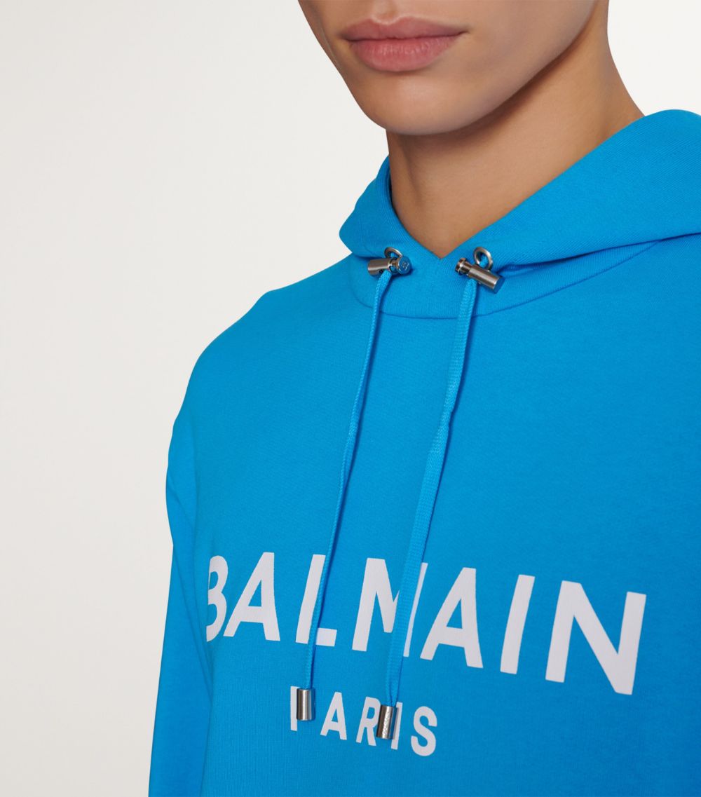 Balmain Balmain Logo Print Hoodie