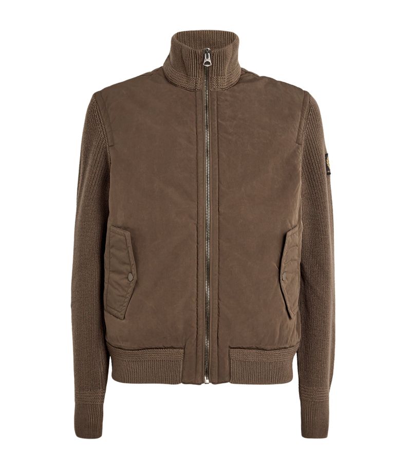 Belstaff Belstaff Merino Wool-Trim Hybrid Ward Cardigan