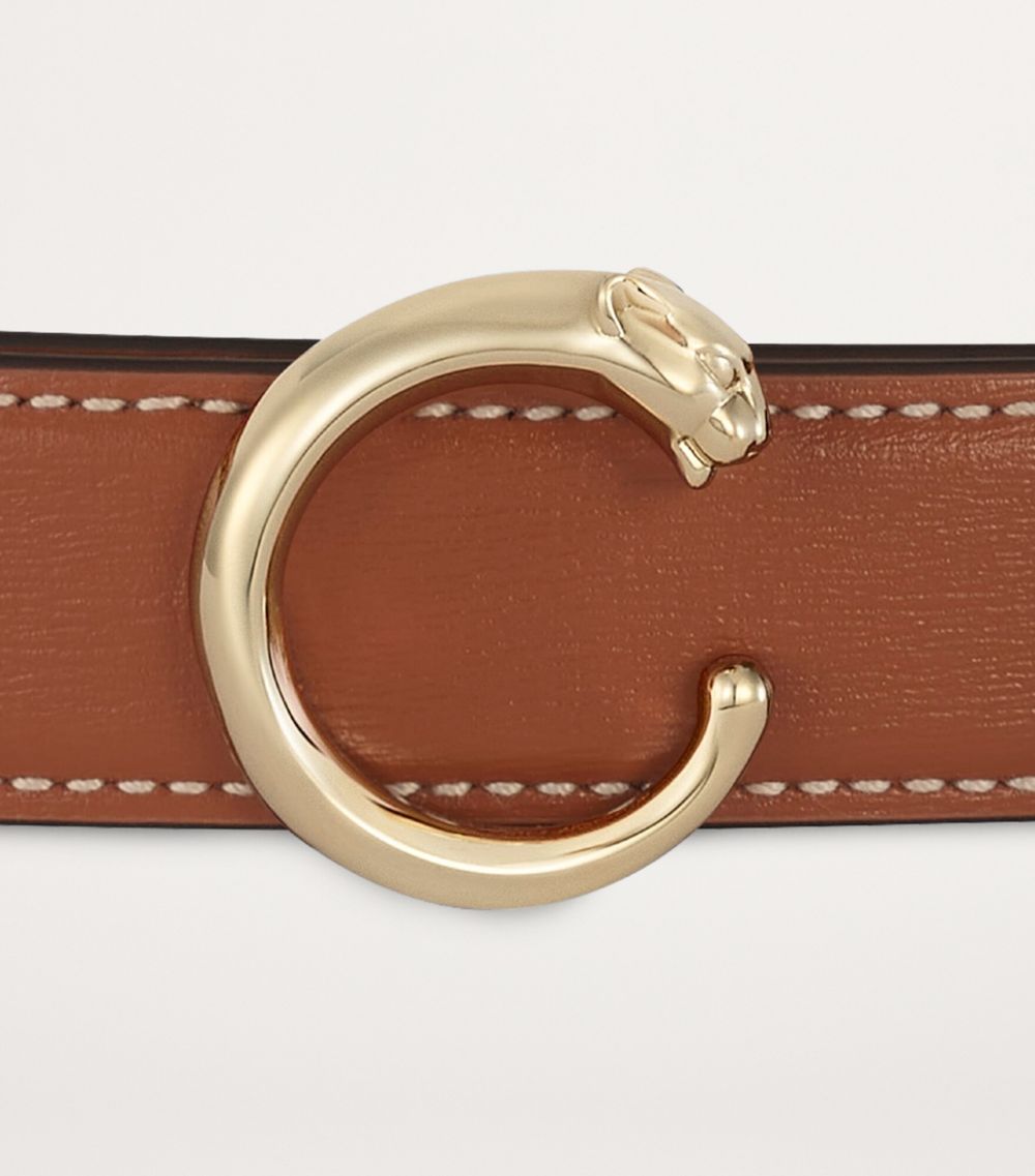 Cartier Cartier Medium Leather Panthère De Cartier Belt