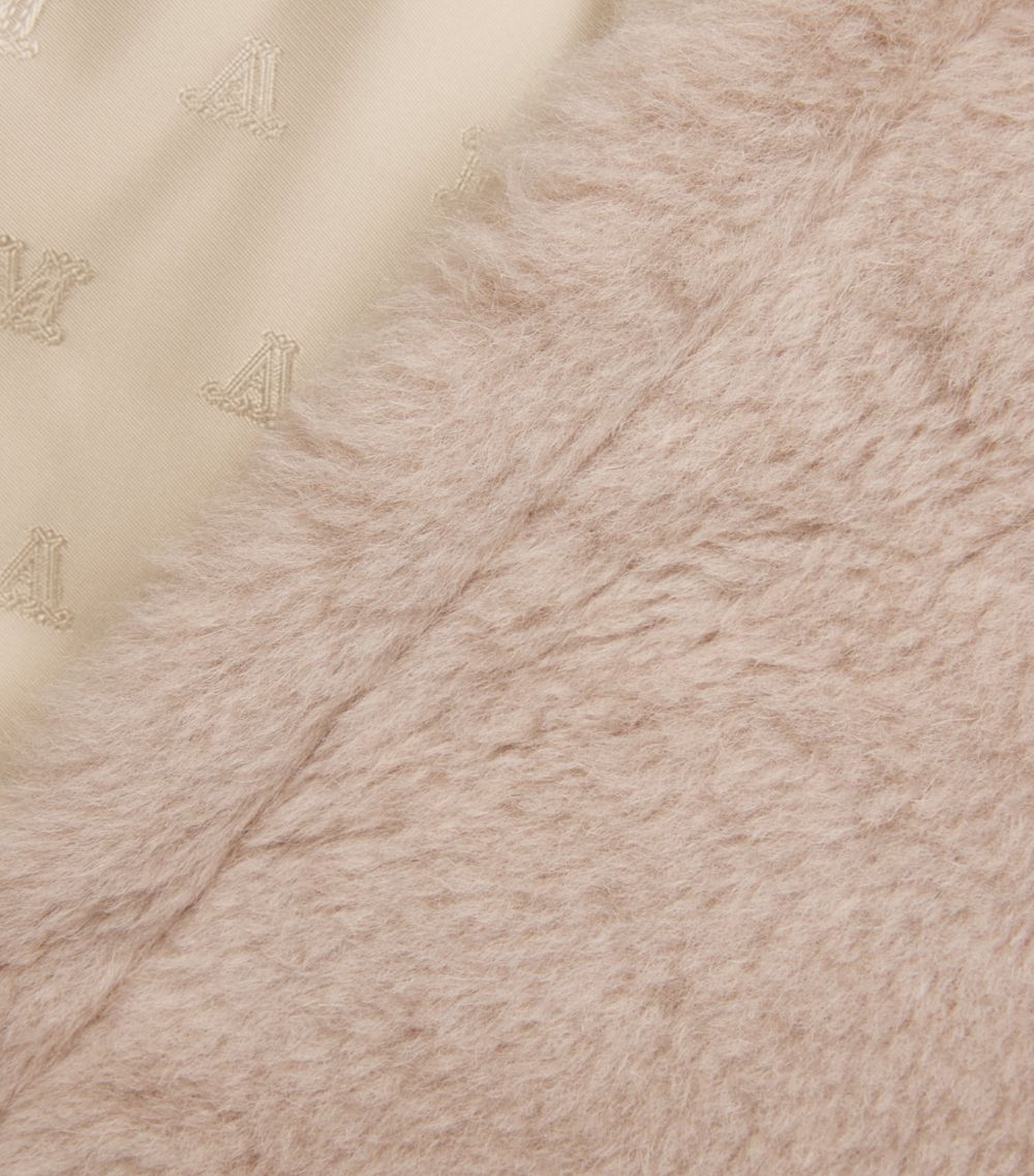 Max Mara Max Mara Alpaca-Virgin Wool-Silk Short Teddy Coat